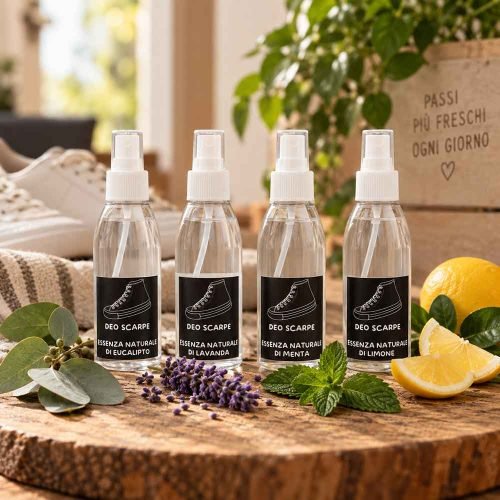 Deodorante per scarpe con oli essenziali naturali
