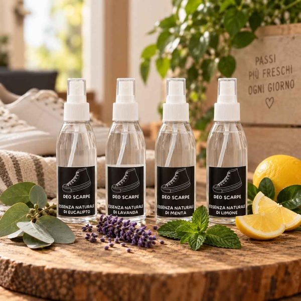 Deodorante per scarpe con oli essenziali naturali